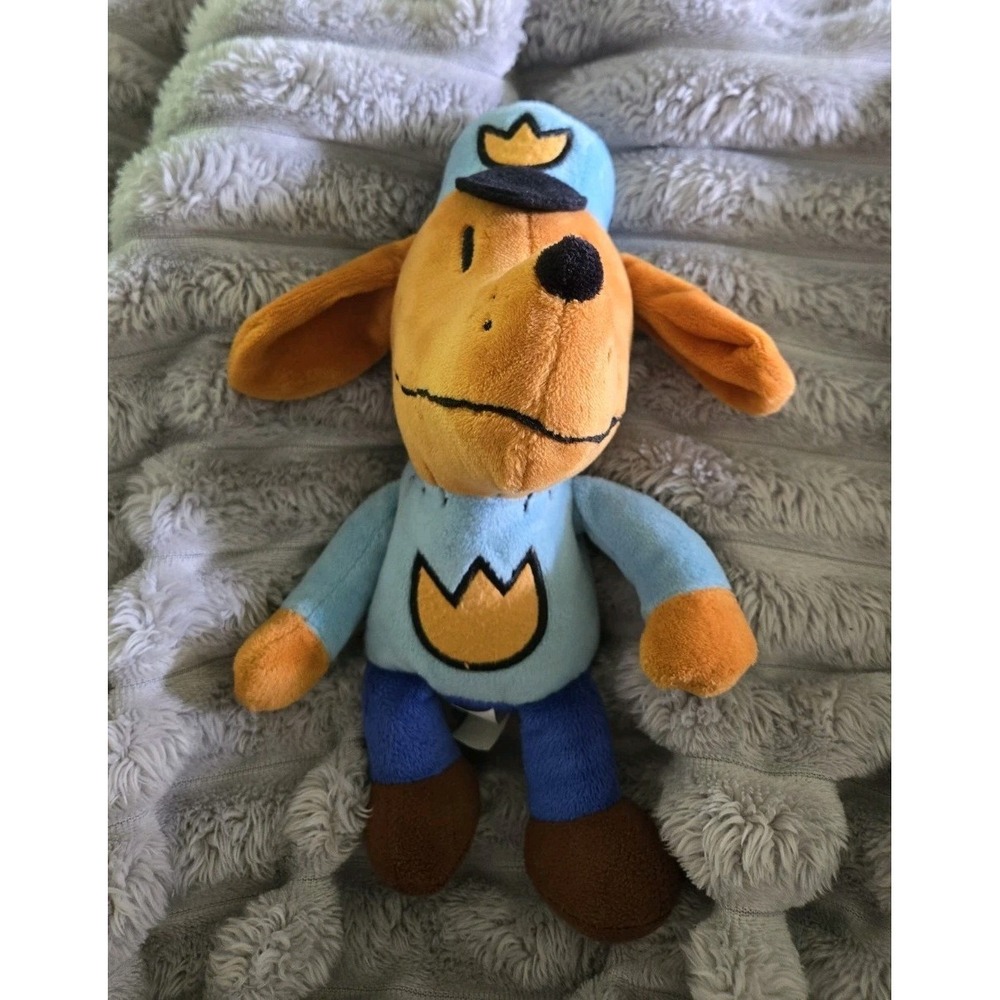 MerryMakers Dog Man Plush Doll Dav Pilkey Scholastic Stuffed Animal 9.5 inch